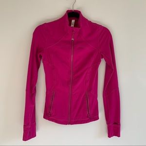 Lululemon Raspberry Forme Jacket Brushed Luon Sz 4